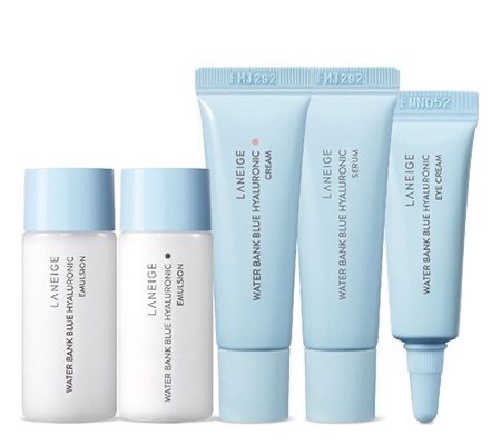 Laneige  -  5   Water bank blue hyaluronic 5 step essential kit