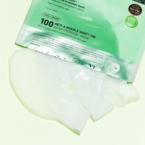 VT Cosmetics ���������� ������������ ����� � ��������� � ����������� (���������), Reti-A Reedle Shot 100 2Step Hydrogel Mask ���� 3