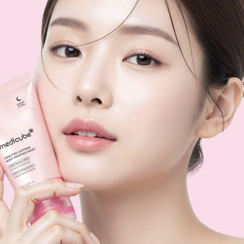 Medicube ������ �����-����� � ����, ��������� � ��������, PDRN Pink Caffeine Night Wrapping Mask ���� 6
