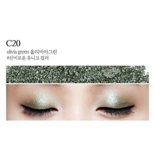 L'OCEAN     ,  20 Olivia Green, Creamy Pigment Eye Shadow  3