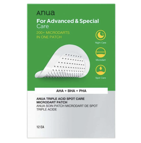 Anua      , 12 , Triple Acid Spot Care Microdart Patch AHA+BHA+PHA