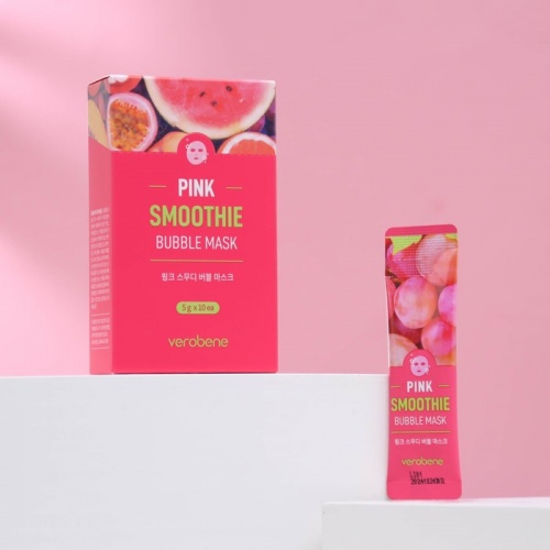 Verobene        Pink Smoothie Bubble Mask  2