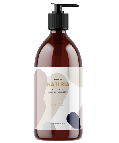 Naturia      750   Creamy milk body wash choco latte