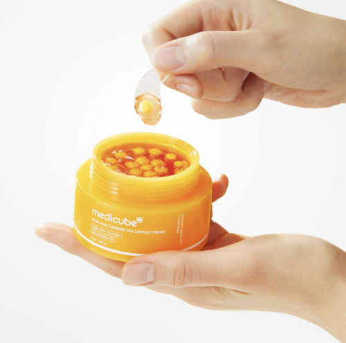 Medicube ���������� ����-���� ��� ������ ���� � ������������ � ������� ��������, Kojic Acid Turmeric Vita Capsule Cream  ���� 3
