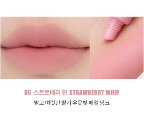 Rom&nd Матовый бальзам-суфле для губ, оттенок 06 Strawberry Whip, Color Lip Matte фото 3 Rom&nd Матовый бальзам-суфле для губ, оттенок 06 Strawberry Whip, Color Lip Matte фото 3