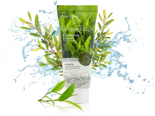 3W clinic       Green tea cleansing foam  5