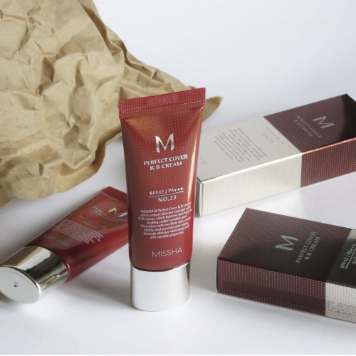 Missha BB- , 23  ()  M Perfect cover B.B Cream mini  6