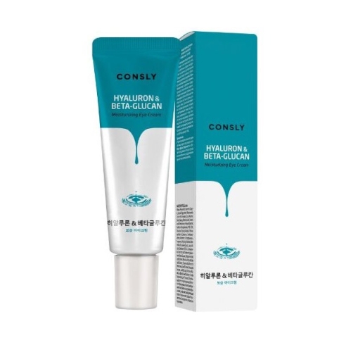 Consly ����������� ���� ��� ��� � ������������ �������� � ����-��������, Hyaluronic Acid & Beta-Glucan Moisturizing Eye Cream