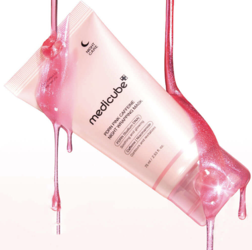 Medicube ������ �����-����� � ����, ��������� � ��������, PDRN Pink Caffeine Night Wrapping Mask ���� 7
