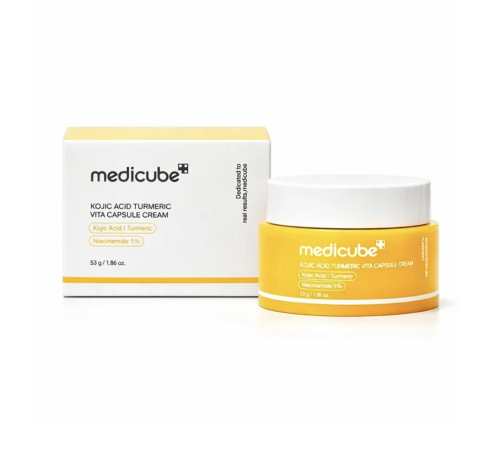 Medicube ���������� ����-���� ��� ������ ���� � ������������ � ������� ��������, Kojic Acid Turmeric Vita Capsule Cream  ���� 6