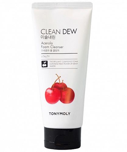 Tony Moly       Clean dew acerola foam cleanser