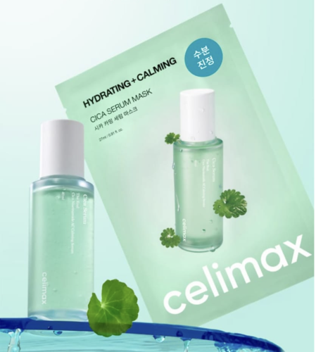 Celimax �������� ��������� ����� � ��������� ��������� � ����������, The Real Cica Calming Serum Mask ���� 4