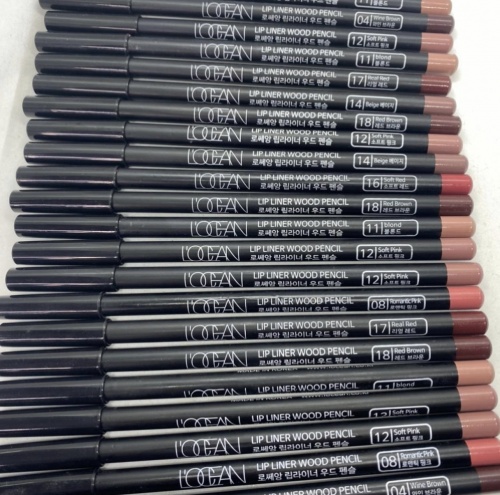 L'OCEAN   ,  15 Black Rose, Lip Liner Wood Pencil  6