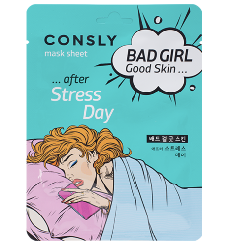 Consly �������� ����� "����� ������� ���", Bad Girl Good Skin After Stress Day Mask Sheet
