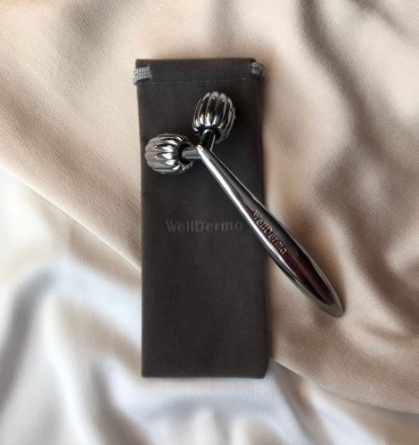 Wellderma ������������ ������� ��� ���������� ����� ����  Face lifting dark silver roller ���� 4