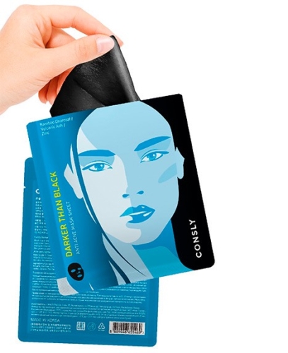 Consly ׸         , Darker than Black Anti Acne Mask Sheet  2