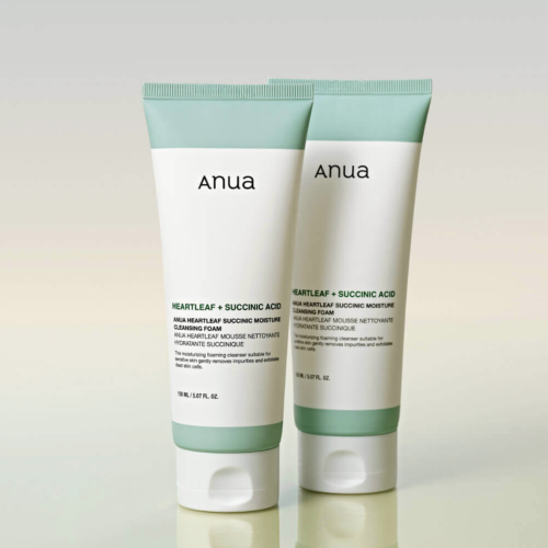 [ ] Anua -      , Heartleaf Succinic Moisture Cleansing Foam  2