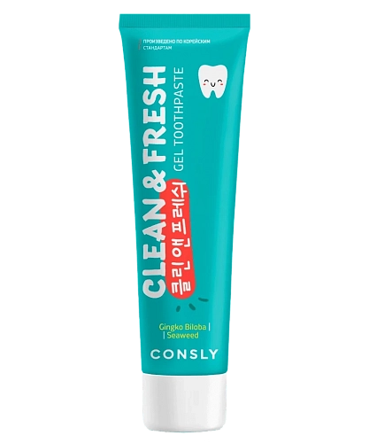 Consly      +    Clean&fresh gel toothpaste ginkgo biloba & seaweed