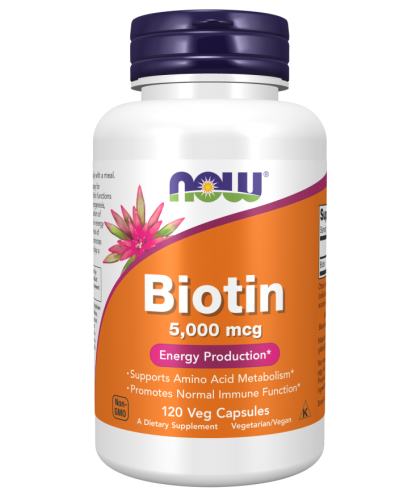 [] Now Foods   5000 , 120 , Biotin 5000 mcg, 120 Veg Capsules