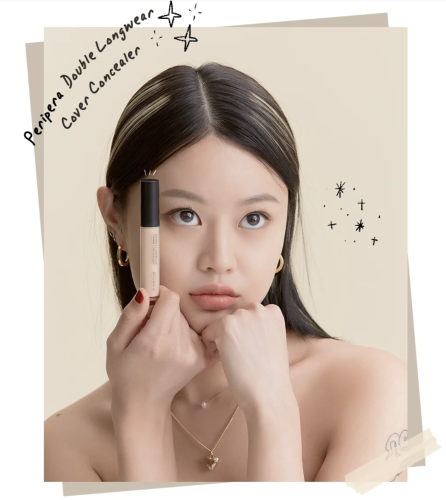 Peripera �������� ���������, ��� 01 Pure Ivory, Double Longwear Cover Concealer ���� 10