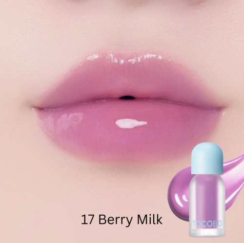 TOCOBO  -  ,  17 Berry Milk, Juicy Berry Plumping Lip Oil Glam Max  3
