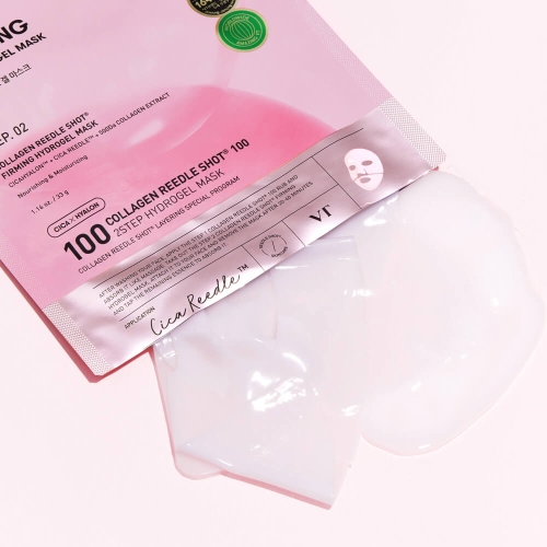 VT Cosmetics        (), Collagen Reedle Shot 100 2Step Hydrogel Mask  4