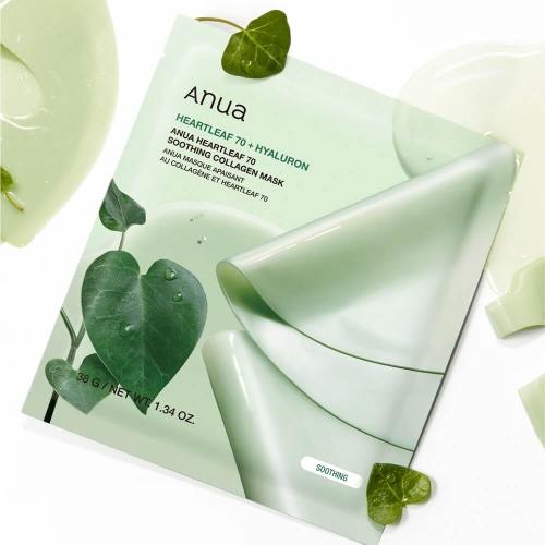 Anua ������������ ����� � ���� ���� � �����������, Heartleaf 70 Soothing Collagen Mask ���� 2