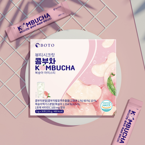 BOTO ��������� ��� ������� �� ������ ����������� ��� (30 ������-����), Beauty Secret Kombucha Peach Ice Tea ���� 3