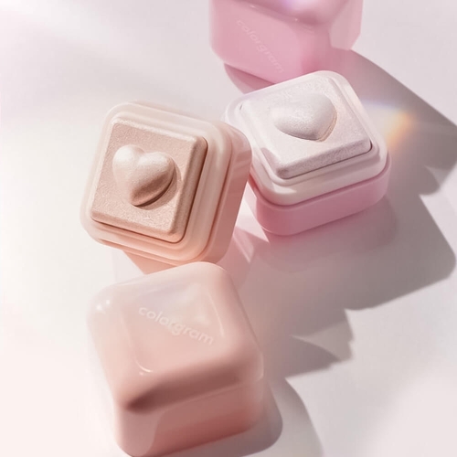 Colorgram   ,  05 Spring Pink Blossom, Milk Bling Heartlighter  6