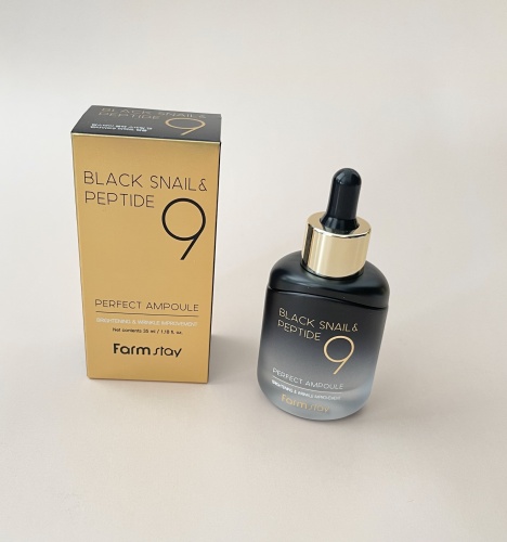 FarmStay           Black snail & peptide 9 perfect ampoule  5