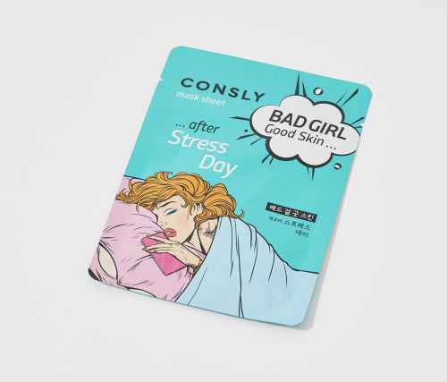 Consly �������� ����� "����� ������� ���", Bad Girl Good Skin After Stress Day Mask Sheet ���� 2