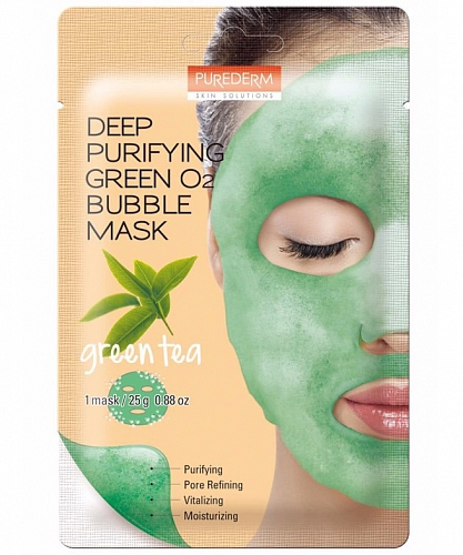 Purederm       Deep Purifying O2 Bubble Green tea