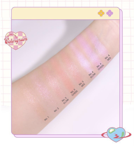 Colorgram   ,  05 Spring Pink Blossom, Milk Bling Heartlighter  5