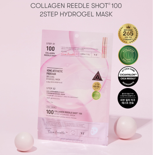 VT Cosmetics        (), Collagen Reedle Shot 100 2Step Hydrogel Mask  2