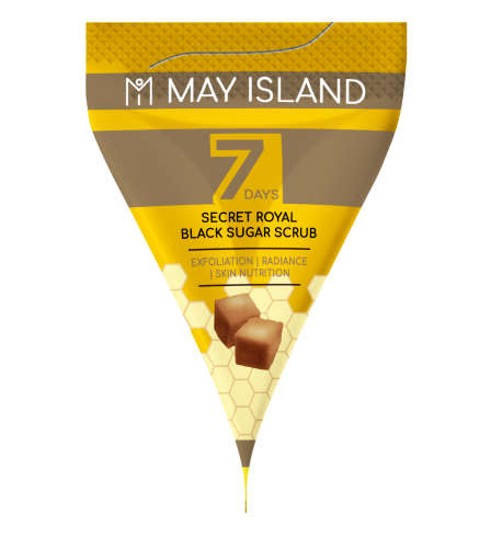 May island ����� ��� ���� � ���������� ������� ���������  7 Days secret royal black sugar scrub