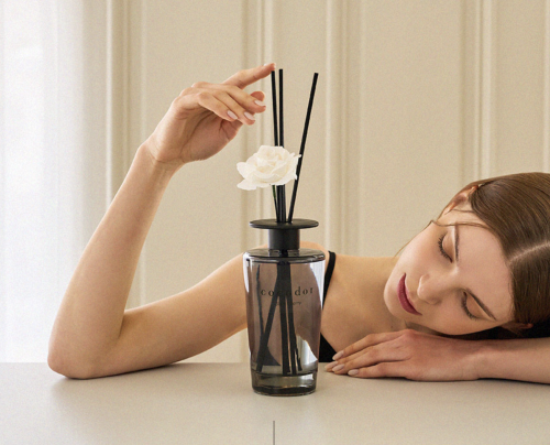 Cocodor     [Garden Lavender -  ] Black Edition White Flower Reed Diffuser  6