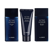 The SAEM ������� ���������� ����� ��� ����, 3 ��������, Active Homme Blue Hydro Skin Care 2 Set