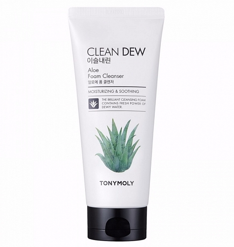 Tony Moly        Clean dew aloe foam cleanser