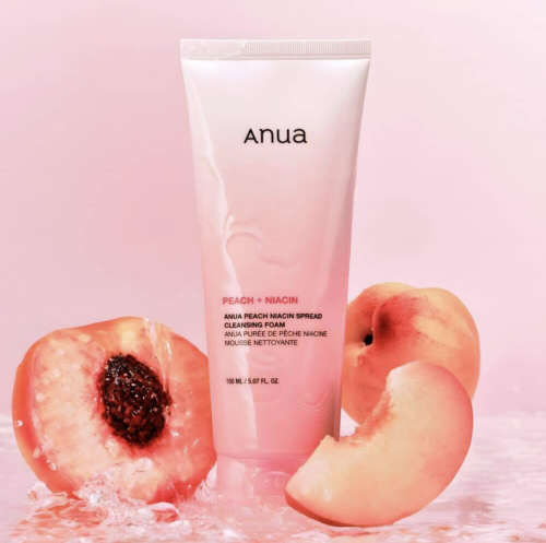 Anua �����-���� ��� �������� � �������� � ������������, Peach Niacin Spread Cleansing Foam ���� 2