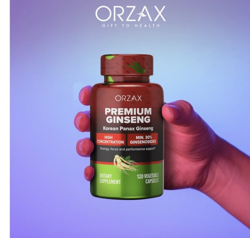 [] Orzax     , 120   Premium Korean Panax Ginseng 120 Vegetable Capsules  2