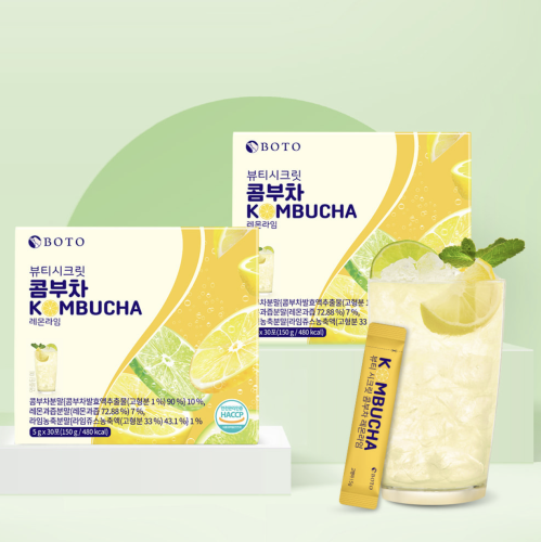 BOTO ��������� ��� ������� �� ������ �����-���� (30 ������-����), Beauty Secret Kombucha Lemon Lime ���� 5