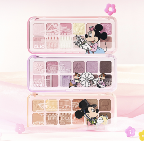 CLIO   +     12 ,  106 Gyeongbokgung Stroll, Disney Mickey In Seoul Pro Eye Palette Air  2
