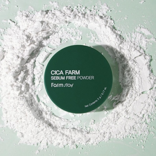 FarmStay       Cica Farm Sebum Free Powder  3