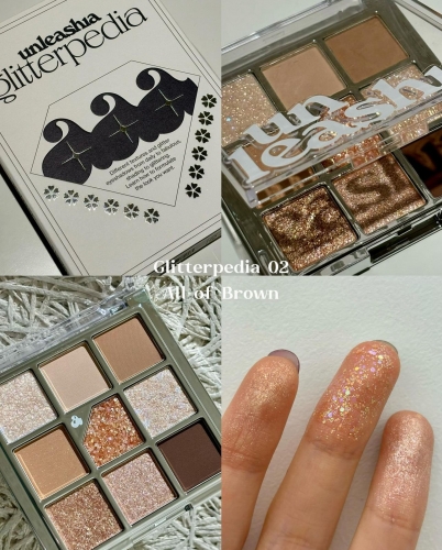 Unleashia     9 ,  1 All of Brown, Glitterpedia Eye Palette  6