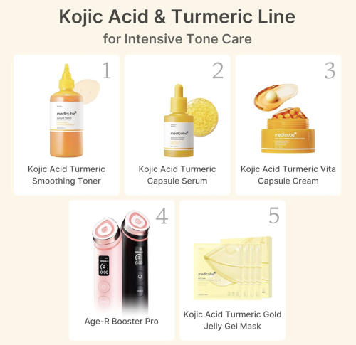Medicube ���������� ����-���� ��� ������ ���� � ������������ � ������� ��������, Kojic Acid Turmeric Vita Capsule Cream  ���� 4
