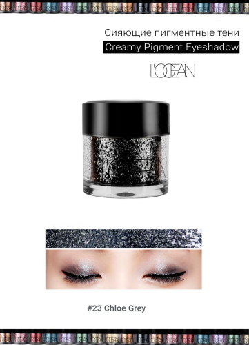 L'OCEAN     ,  23 Chloe Grey, Creamy Pigment Eye Shadow  2