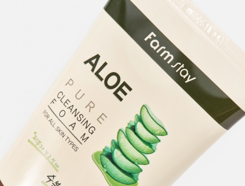 FarmStay       Aloe pure cleansing foam  4