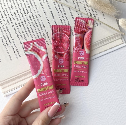 Verobene        Pink Smoothie Bubble Mask  8