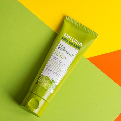 Naturia        100  Pure body wash wild mint & lime mini  2