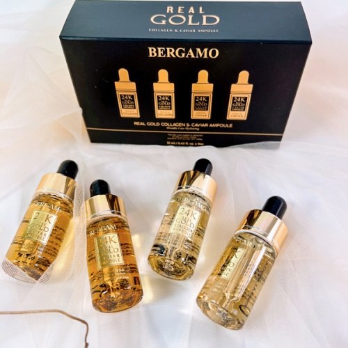 Bergamo        () Real Gold Collagen&Caviar Ampoule  2